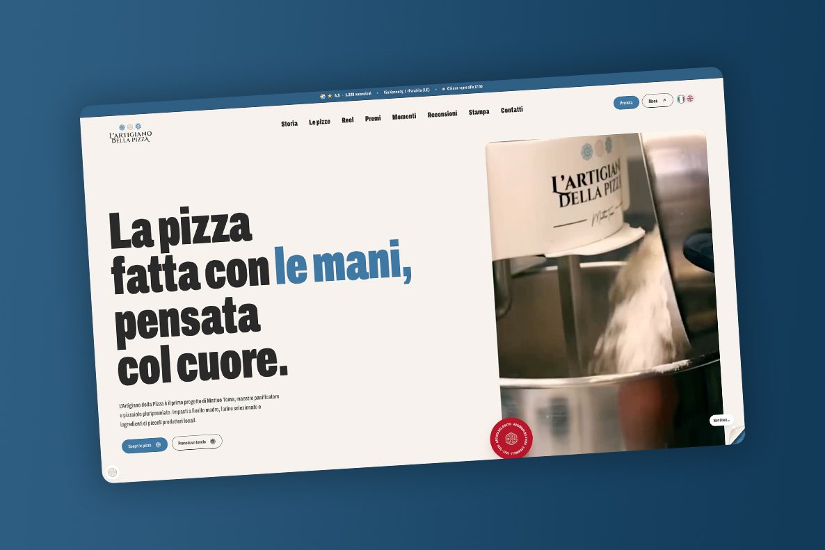 Artigiano della Pizza - Sito Web